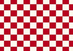 Red and white checkered background Space for selling products, backdrop, wallpaper, background, text. Vintage style background. illustration. vector