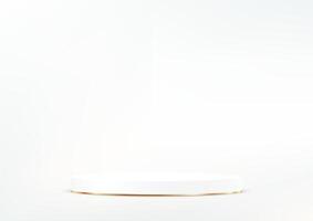 White background 3d with podium space for selling products, backdrop, wallpaper, background, text. Empty white studio room background. illustration. vector