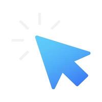 Cursor icon. Clicking a computer mouse cursor. illustration vector