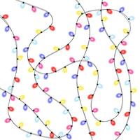Christmas Light design elements. Background vector