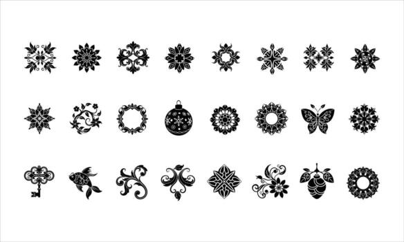 Elegant Ornamental Design with Intricate Patterns vector