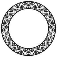 Decorative Aztec Tribal Frame Border with Abstract Floral and Calligraphy Detail. vector