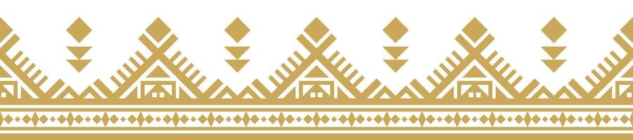 Ethnic Border Art Aztec Inspired Seamless Pattern for Unique Textile. vector