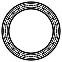 Exquisite Round Vintage Border Pattern for Elegant Textile and Fabric Art. vector