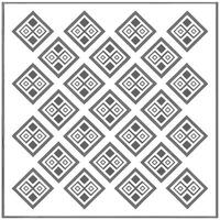 Elegant Geometric Navy Blue Greek Key Pattern Design. vector