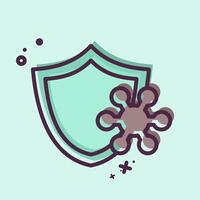 Icon Resistance. related to Healthcare symbol. MBE style. design editable vector