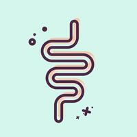 Icon Intestine. related to Healthcare symbol. MBE style. design editable vector