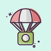 Icon Hot Ballon. related to Hobbies symbol. MBE style. design editable vector