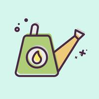 Icon Watering Can. related to Hobbies symbol. MBE style. design editable vector