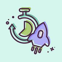 Icon Productivity. related to Speed symbol. MBE style. design editable vector
