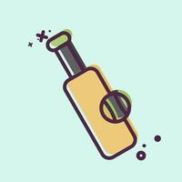 Icon Cricket. related to Hobbies symbol. MBE style. design editable vector