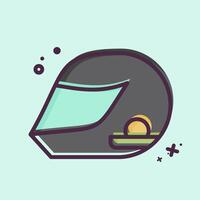 Icon Helmeticon. related to Hobbies symbol. MBE style. design editable vector