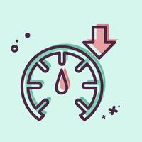 Icon Accelerate. related to Speed symbol. MBE style. design editable vector
