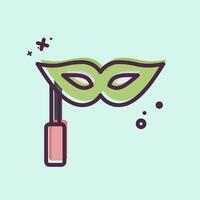 Icon Masquerade. related to Hobbies symbol. MBE style. design editable vector