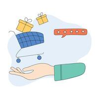 Shopping Design can be used for landing page, website, brochure vector