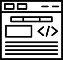 Programming Line Icon vector