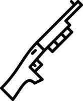 Gun Line Icon Designse vector