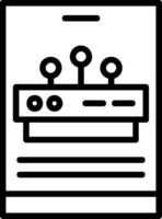 Smartphone Line Icon Design vector