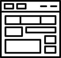 Website Layout Icon vector