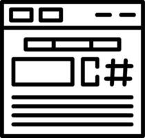 C Sharp Icon Designs vector