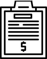 Clipboard Line Icon Design vector