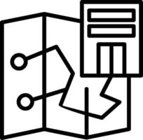 Map Line Icon Design vector