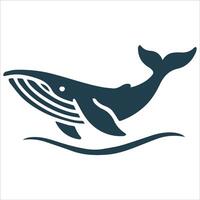 Timeless Whale Silhouette Design vector