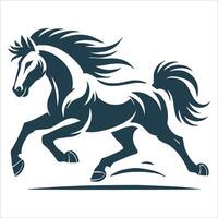 Powerful Stallion Silhouette Design vector