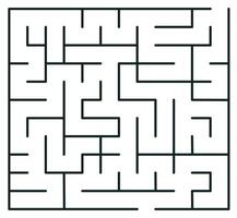 Maze. Find the way and the right solution for success. V vector