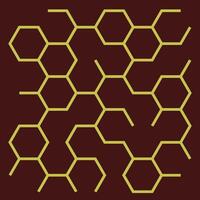 Honeycomb pattern. Honeycomb textures. Bee blocks elements. vector