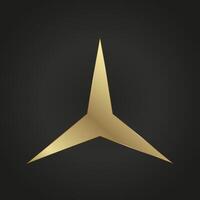 A Luxury of three angles stars on dark background and Premium star button, option, chart and process button design. and four premium dark level with gold. vector