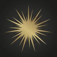 A Luxury of 11 angles stars on dark background and Premium star button, option, chart and process button design. and four premium dark level with gold color buttons vector