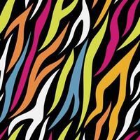 colorful zebra skin pattern seamless pattern background vector