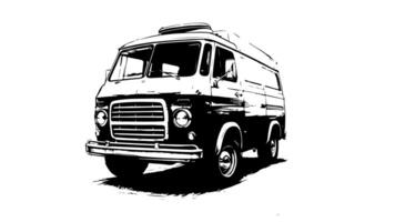 forms a sketch of a van icon video