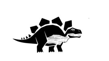 forms a sketch of the Stegosaurus icon video