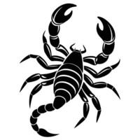 Unique Scorpion Silhouette for Projects vector