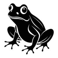 Unique Frog Silhouette for Projects vector