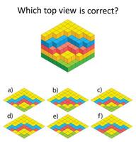 Logic game. Visual intellect. vector