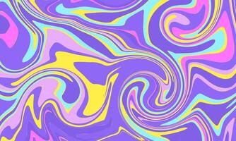 a purple, yellow and blue abstract background with swirls. Abstract Liquid Texture for Background or Wallpaper vector