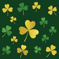 Beautiful Clover Leaf Art for Projects vector
