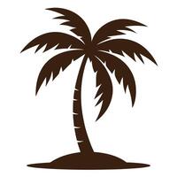 Stunning Palm Tree Silhouette Artwork vector