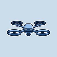 A Cartoon style illustration of a drone. vector