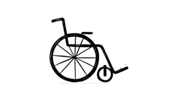 forms a sketch of a wheelchair icon video