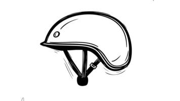 forms a sketch of a bicycle helmet icon video