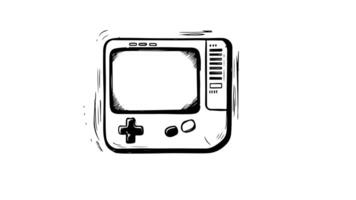 a sketch of the game console icon video