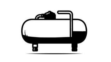 Animation forms a sketch of the air compressor icon video