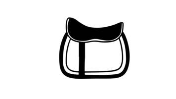 forms a sketch of a horse saddle icon video