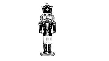 forms a sketch of the Nutcracker icon video