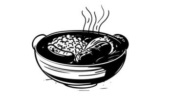 The animation forms a sketch of the Jambalaya icon from Louisiana video
