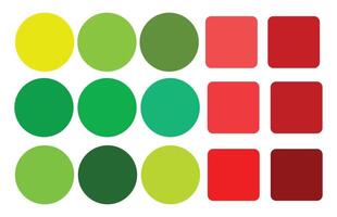 Color palette. Table color shades vector